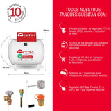 Tanque Estacionario de Gas LP CYTSA 100 L - Práctico para espacios reducidos