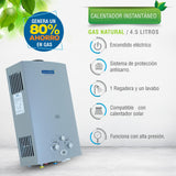 CALENTADOR INSTANTANEO GAS NATURAL 4.5L 1 SERVICIO KALOTRON INGUSA