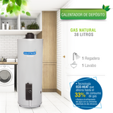 BOILER DEPOSITO GAS NATURAL 40L 1.5 SERVICIOS ENCENDIDO ELECTRICO KALOTRON