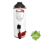 BOILER DE PASO GAS NATURAL 7.8L 2.5 SERVICIOS ENCENDIDO PIEZOELECTRICO GUARDIAN CON SOPORTE